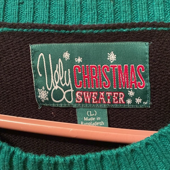 Ugly Christmas sweater men’s size large holiday Coca-Cola bear - Picture 2 of 2